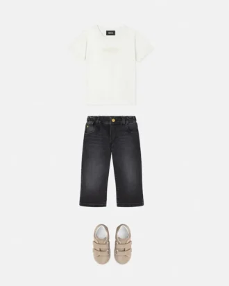 Bedrucktes Baumwoll-Jersey-T-Shirt für Kinder