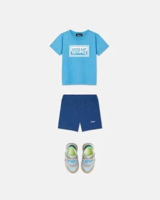 Bedrucktes Baumwoll-Jersey-T-Shirt für Kinder