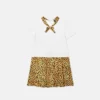 Bedrucktes Baumwoll-Jersey-Twill-Kleid für Kinder