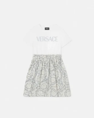 Bedrucktes Baumwoll-T-Shirt-Kleid für Kinder