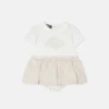 Bedrucktes Baumwoll-T-Shirt-Kleid für Kinder
