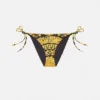 Bedrucktes Bikini-Höschen aus Nylon-Mischgewebe