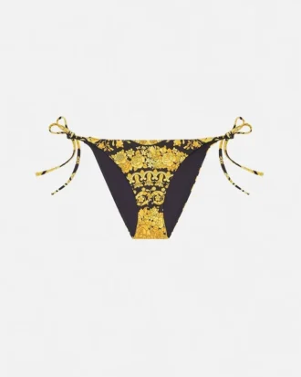 Bedrucktes Bikini-Höschen aus Nylon-Mischgewebe