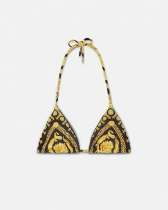 Bedrucktes Bikini-Oberteil aus Nylonmischung