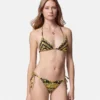 Bedrucktes Bikini-Oberteil aus Nylonmischung