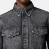 Bedrucktes Foulard-Jeanshemd