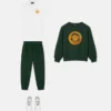 Kinder-Sweatshirt aus besticktem Baumwolljersey
