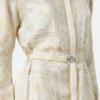 Bedrucktes Midi-Hemdkleid aus Seidentwill