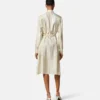 Bedrucktes Midi-Hemdkleid aus Seidentwill