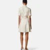 Bedrucktes Mini-Hemdkleid aus Seidentwill