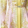 Bedrucktes Mini-Hemdkleid aus Seidentwill