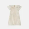 Bedrucktes Plisseekleid aus Twill für Kinder