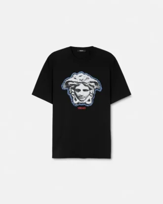 Bedrucktes Regular-Fit-T-Shirt aus Baumwolljersey