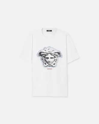 Bedrucktes Regular-Fit-T-Shirt aus Baumwolljersey