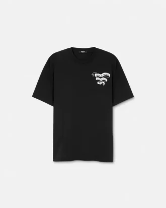 Bedrucktes Regular-Fit-T-Shirt aus Baumwolljersey