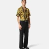 Bedrucktes Seiden-Twill-Hemd