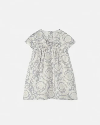 Bedrucktes Seidenkleid für Kinder