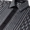 Bedrucktes Slim-Fit-Hemd aus Seidentwill