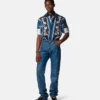 Bedrucktes Slim-Fit-Hemd aus Seidentwill