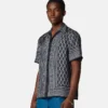 Bedrucktes Slim-Fit-Hemd aus Seidentwill