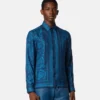 Bedrucktes Slim-Fit-Hemd aus Seidentwill