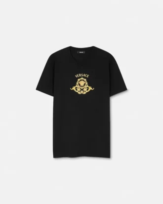 Bedrucktes Slim-Fit-T-Shirt aus Baumwolljersey