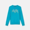 Bedrucktes Sweatshirt aus verziertem Baumwolljersey