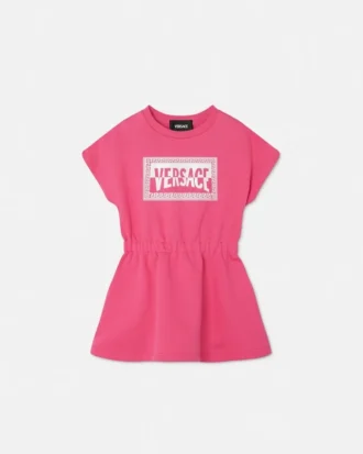 Bedrucktes Sweatshirtkleid aus Baumwolljersey für Kinder