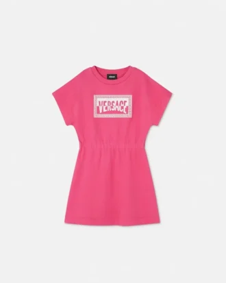 Bedrucktes Sweatshirtkleid aus Baumwolljersey für Kinder