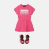 Bedrucktes Sweatshirtkleid aus Baumwolljersey für Kinder