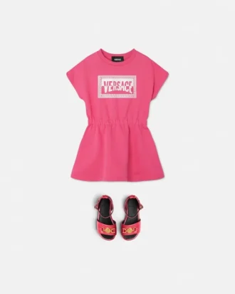 Bedrucktes Sweatshirtkleid aus Baumwolljersey für Kinder