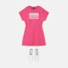 Bedrucktes Sweatshirtkleid aus Baumwolljersey für Kinder