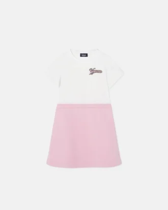 Bedrucktes T-Shirt-Kleid aus Baumwolljersey für Kinder