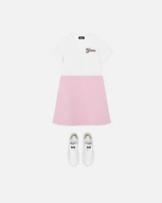 Bedrucktes T-Shirt-Kleid aus Baumwolljersey für Kinder