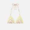 Bedrucktes Triangel-Bikini-Oberteil