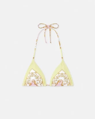 Bedrucktes Triangel-Bikini-Oberteil