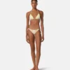 Bedrucktes Triangel-Bikini-Oberteil