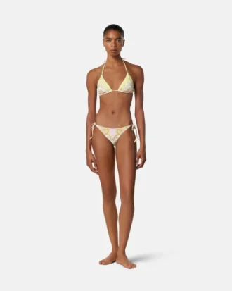 Bedrucktes Triangel-Bikini-Oberteil