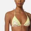 Bedrucktes Triangel-Bikini-Oberteil