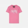 Bedrucktes, verziertes T-Shirt aus Baumwolljersey