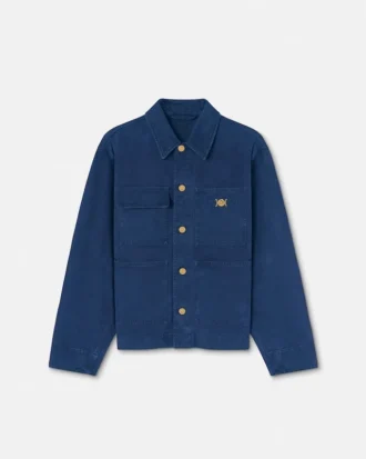 Überfärbte Carpenter-Jacke aus Canvas