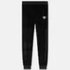 Bestickte Chenille-Jogginghose