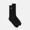Bestickte gerippte Baumwollsocken