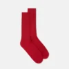 Bestickte gerippte Baumwollsocken