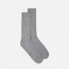Bestickte gerippte Baumwollsocken