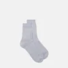 Bestickte gerippte Baumwollsocken