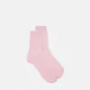 Bestickte gerippte Baumwollsocken