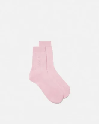 Bestickte gerippte Baumwollsocken