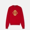 Bestickter Pullover mit architektonischem Barockmotiv