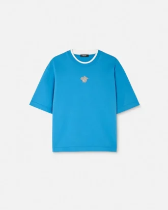 Besticktes Medusa-Boxy-T-Shirt
